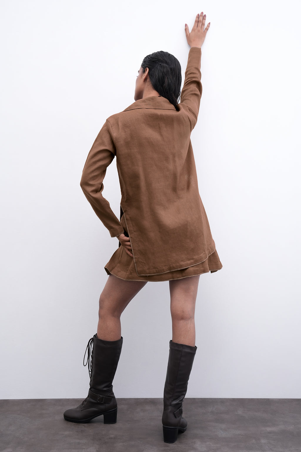 PLEATS & PULSE Blazer/Skirt Duo