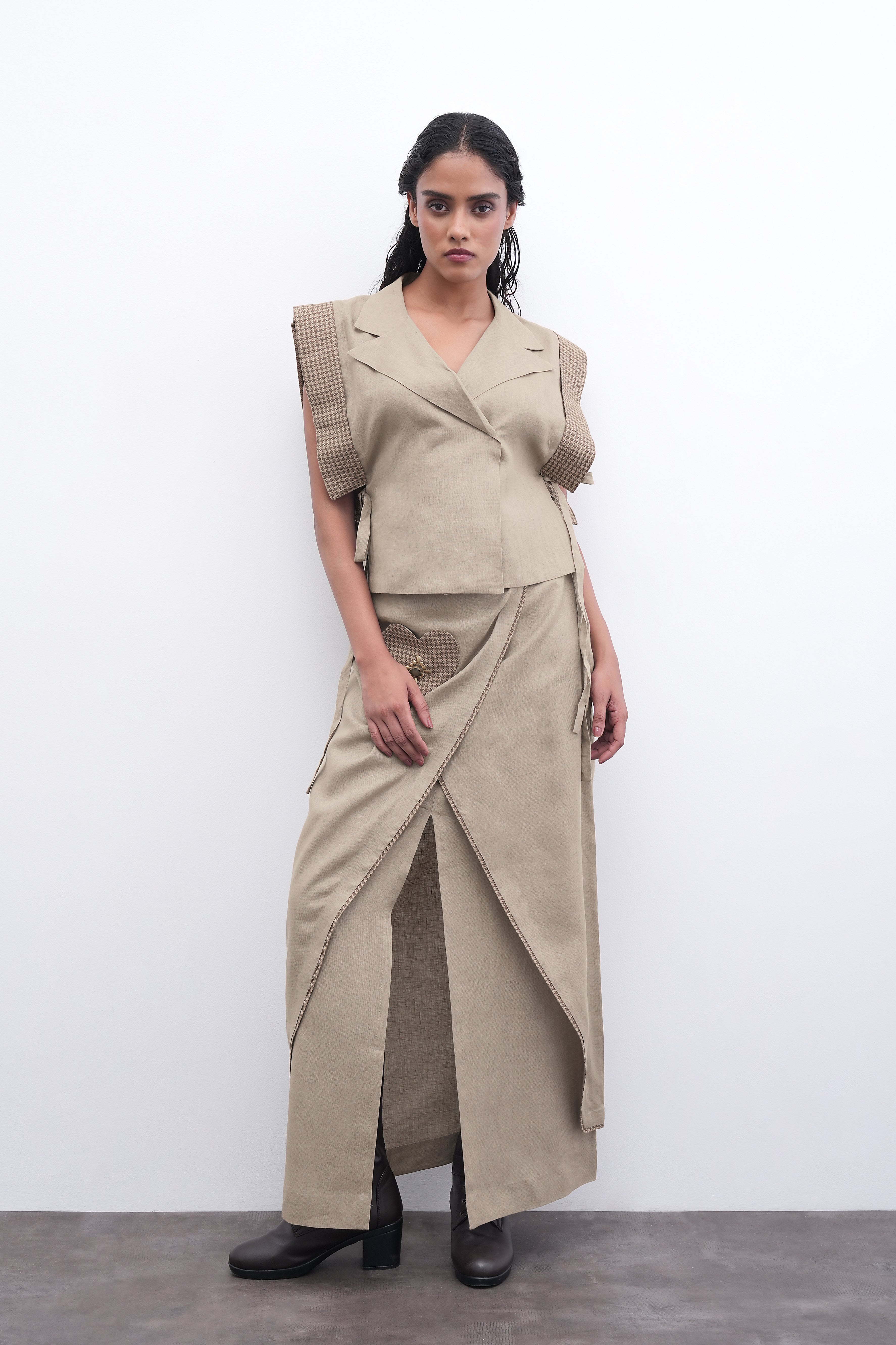 CAPE OF COMMAND Blazer/Skirt Duo