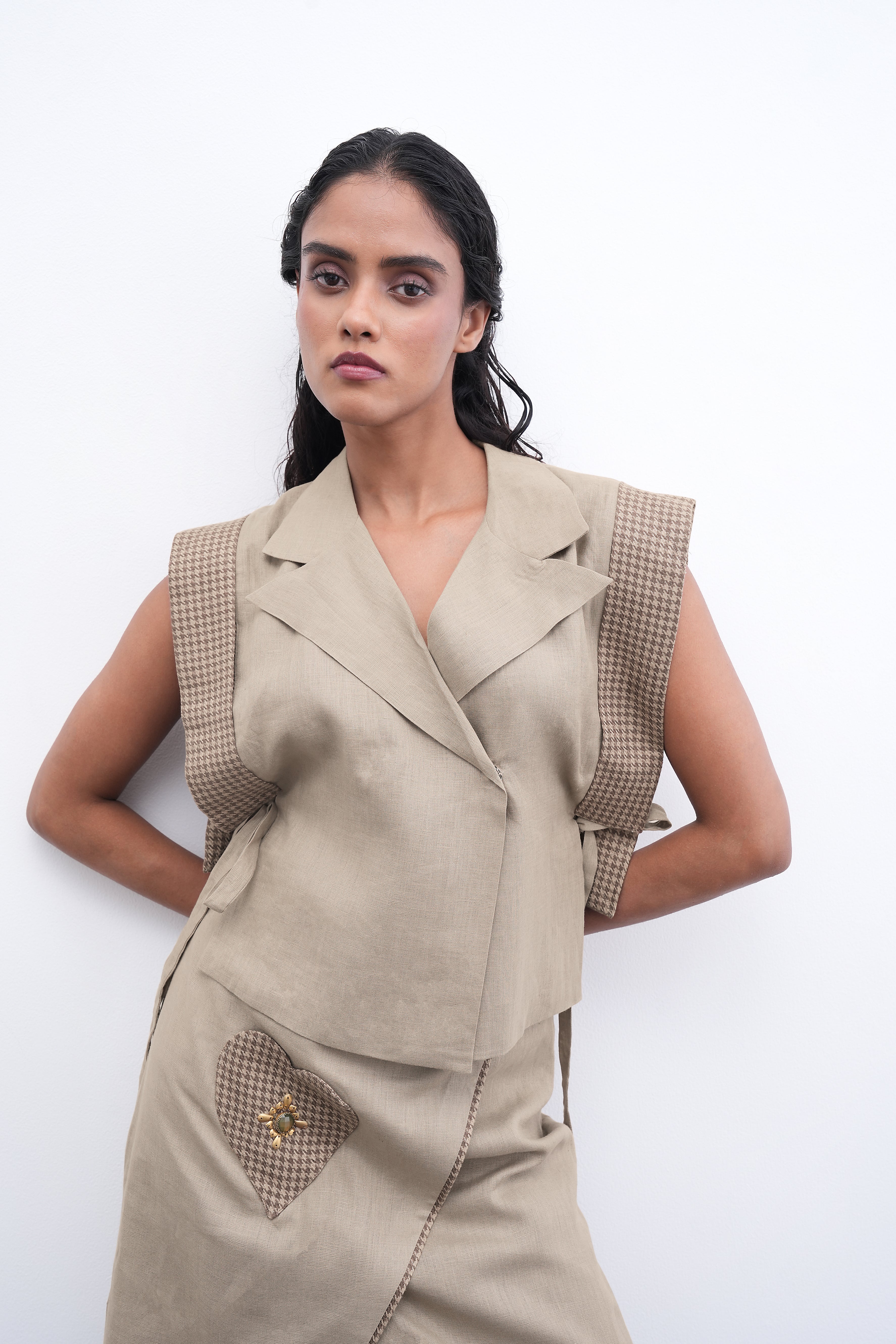 CAPE OF COMMAND Blazer/Skirt Duo