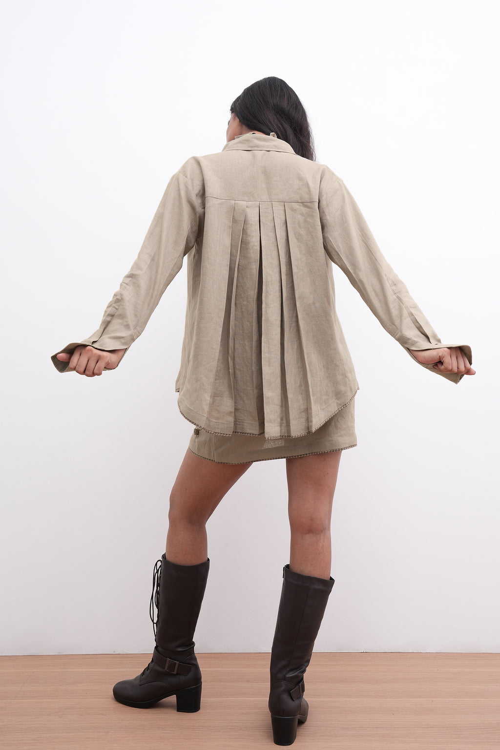 PLEATS & PULSE Shirt/Skirt Duo