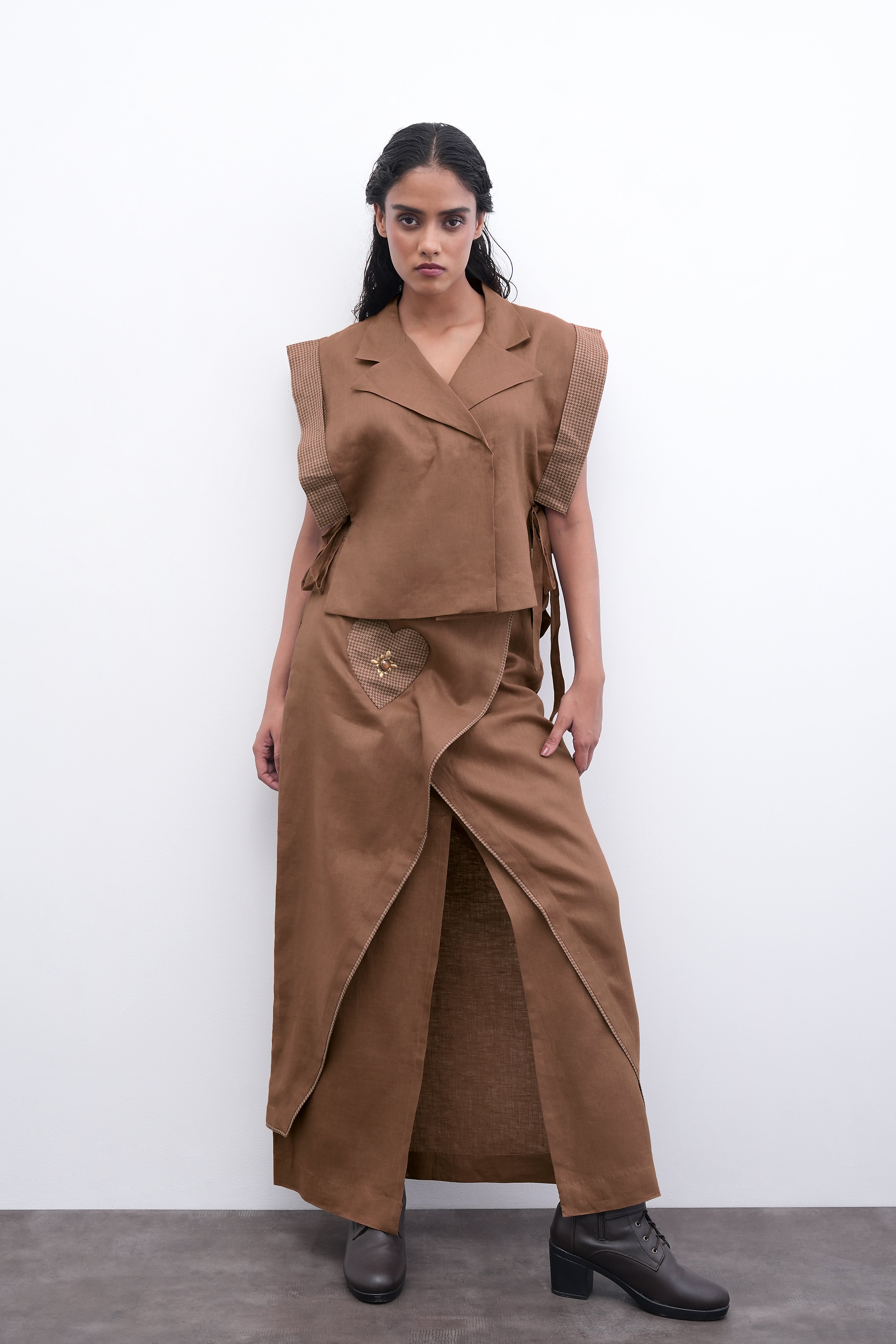 CAPE OF COMMAND Blazer/Skirt Duo