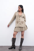 PLEATS & PULSE Blazer/Skirt Duo