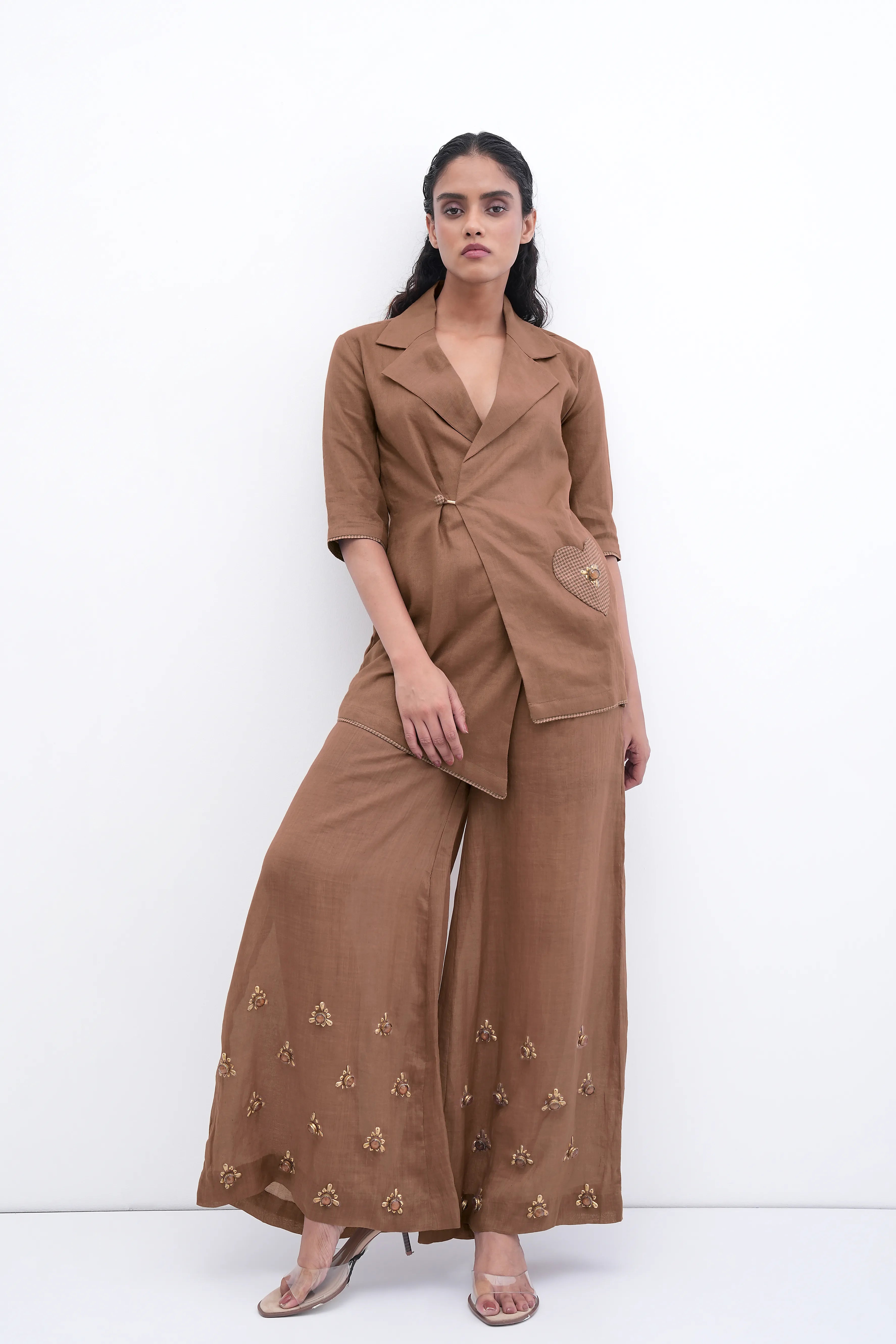 soft beats blazer/palazzo duo