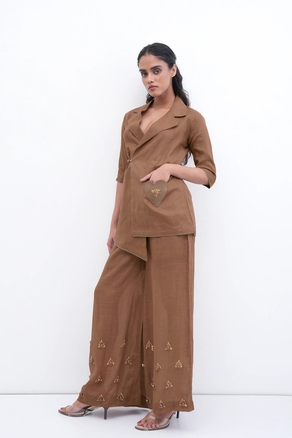 soft beats blazer/palazzo duo